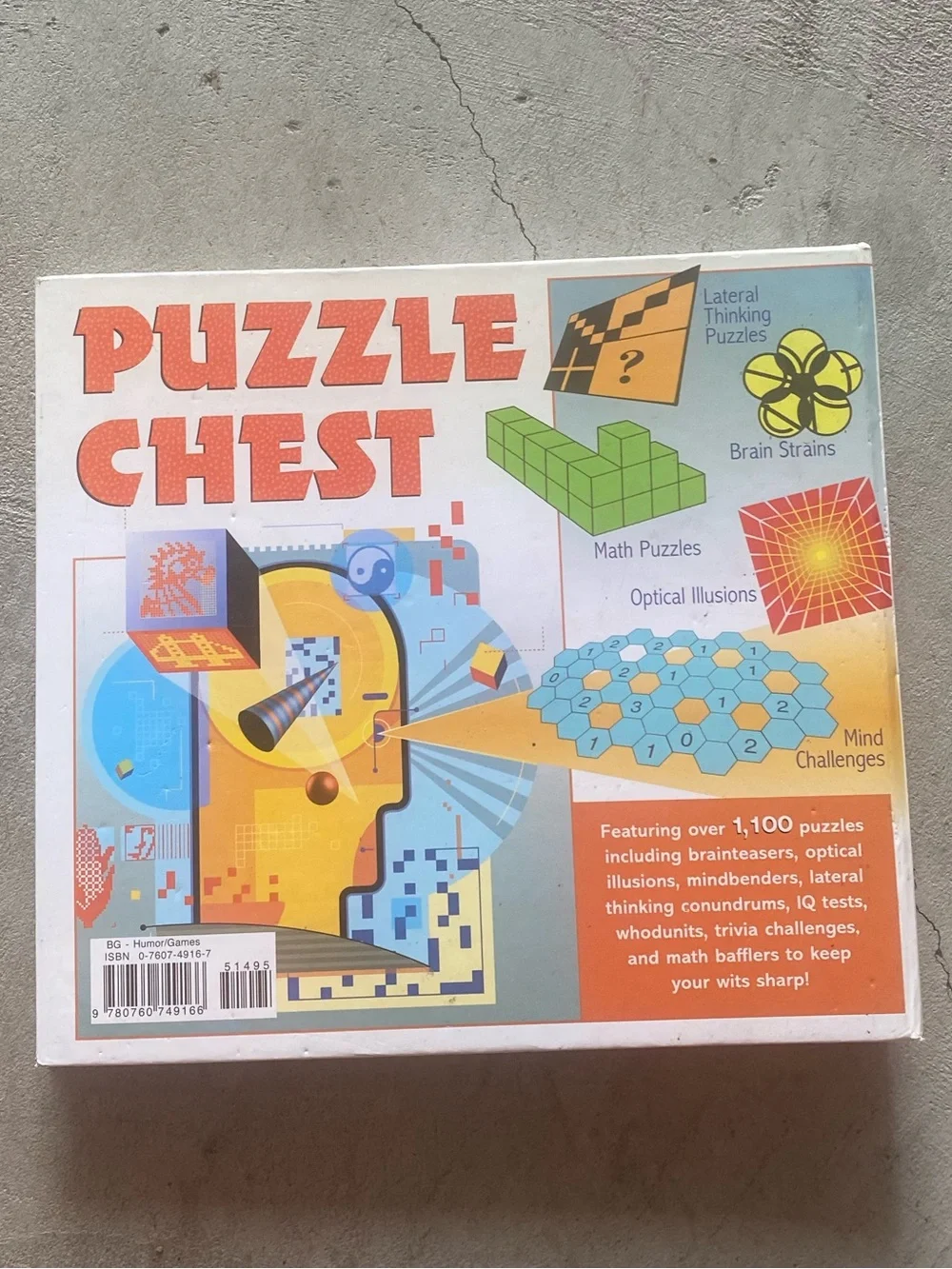 Puzzle Chest Activity Book - Over 1,100 puzzles including brain teasers IQ tests